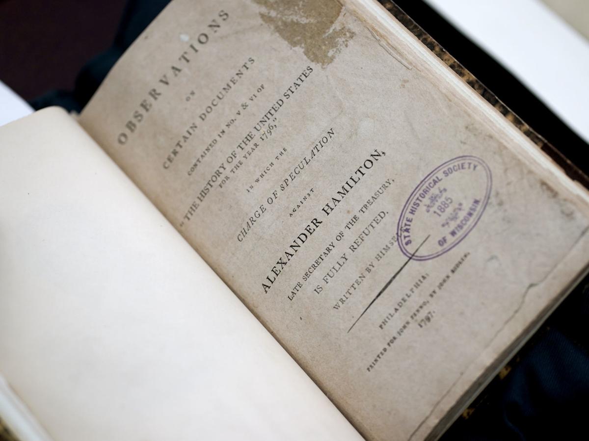 Alexander Hamilton documents on display at Overture Center