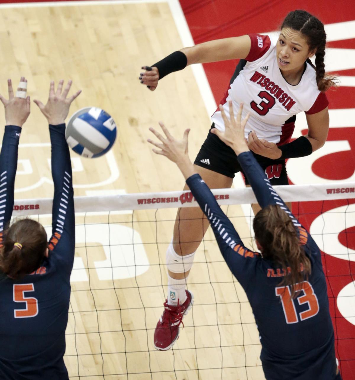 Badgers volleyball: Kelli Bates, Lauryn Gillis rounding into form ...