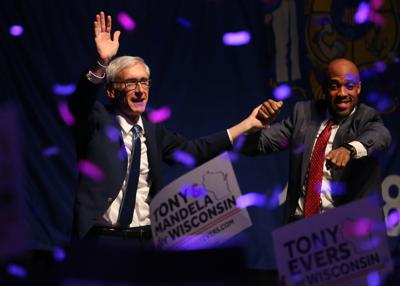 Tony Evers claims victory early Wednesday (copy)