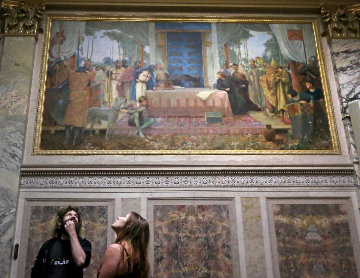 Like Much In The Supreme Court Capitol S Magna Carta Mural Came