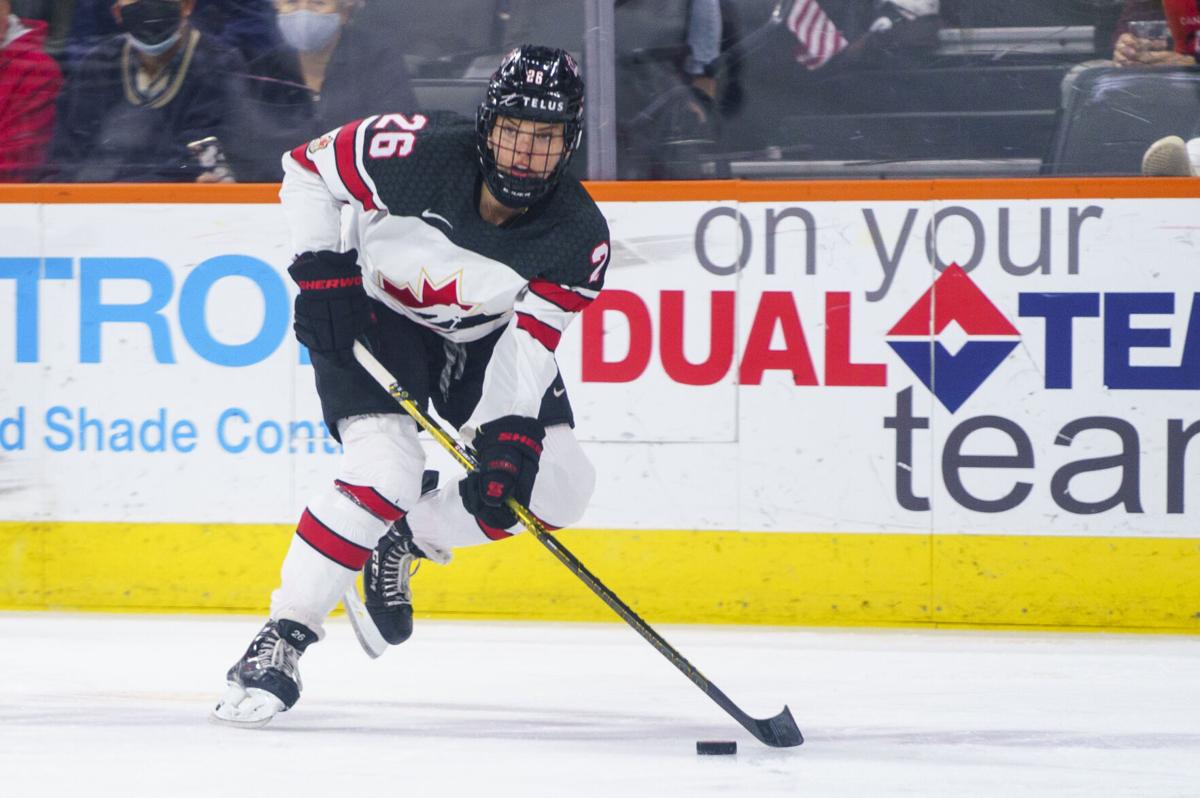 Anaheim Ducks' Trevor Zegras, Canadian women's hockey star Sarah