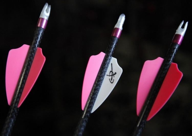pink arrows