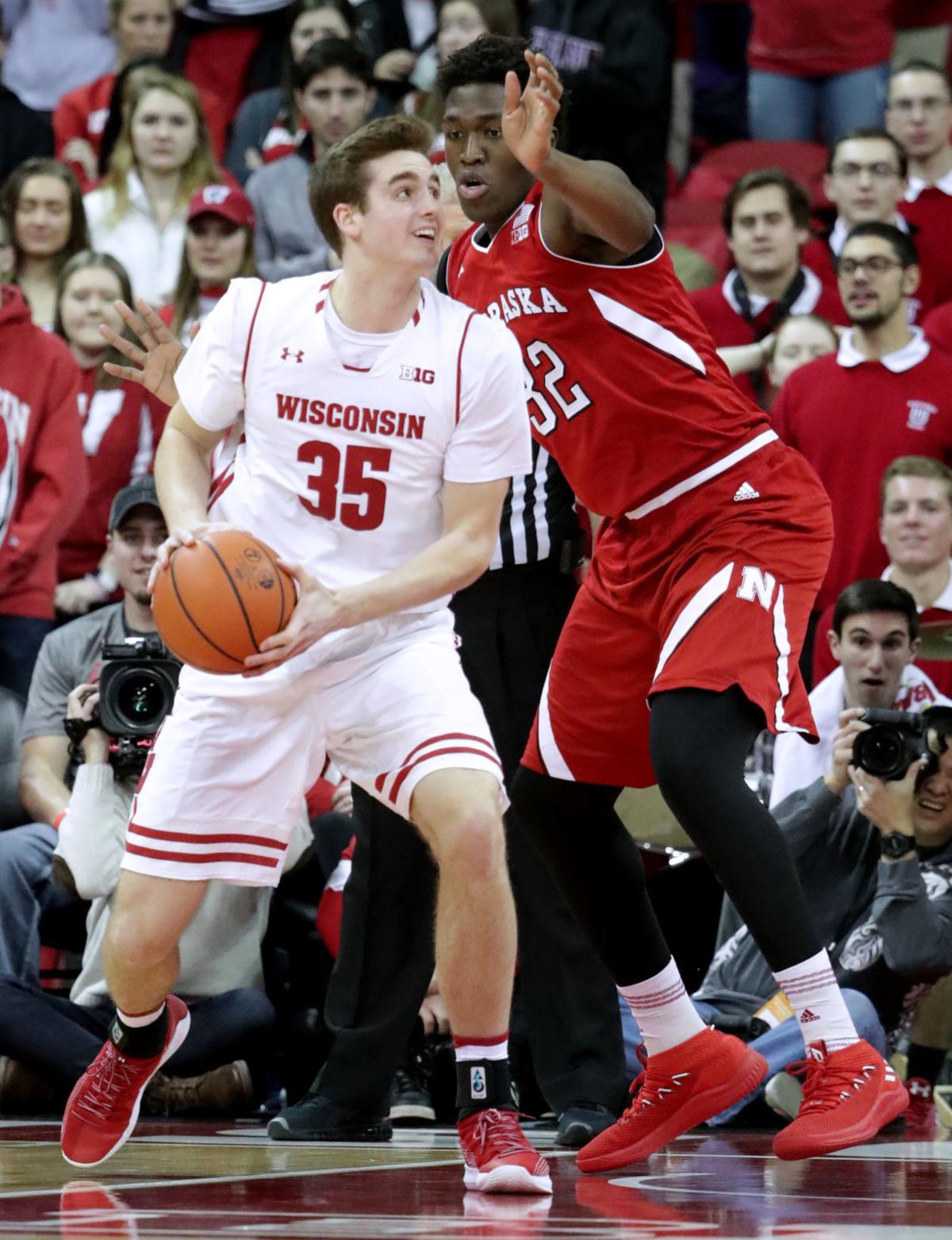 Wisconsin Basketball Nate Reuvers / Penn State Vs