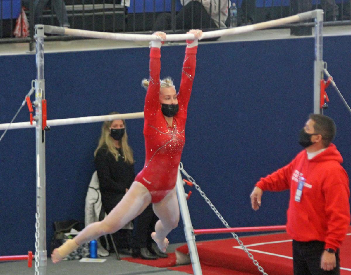 AllState gymnastics 5 from Mount Horeb, led by Grace O'Neil, earn