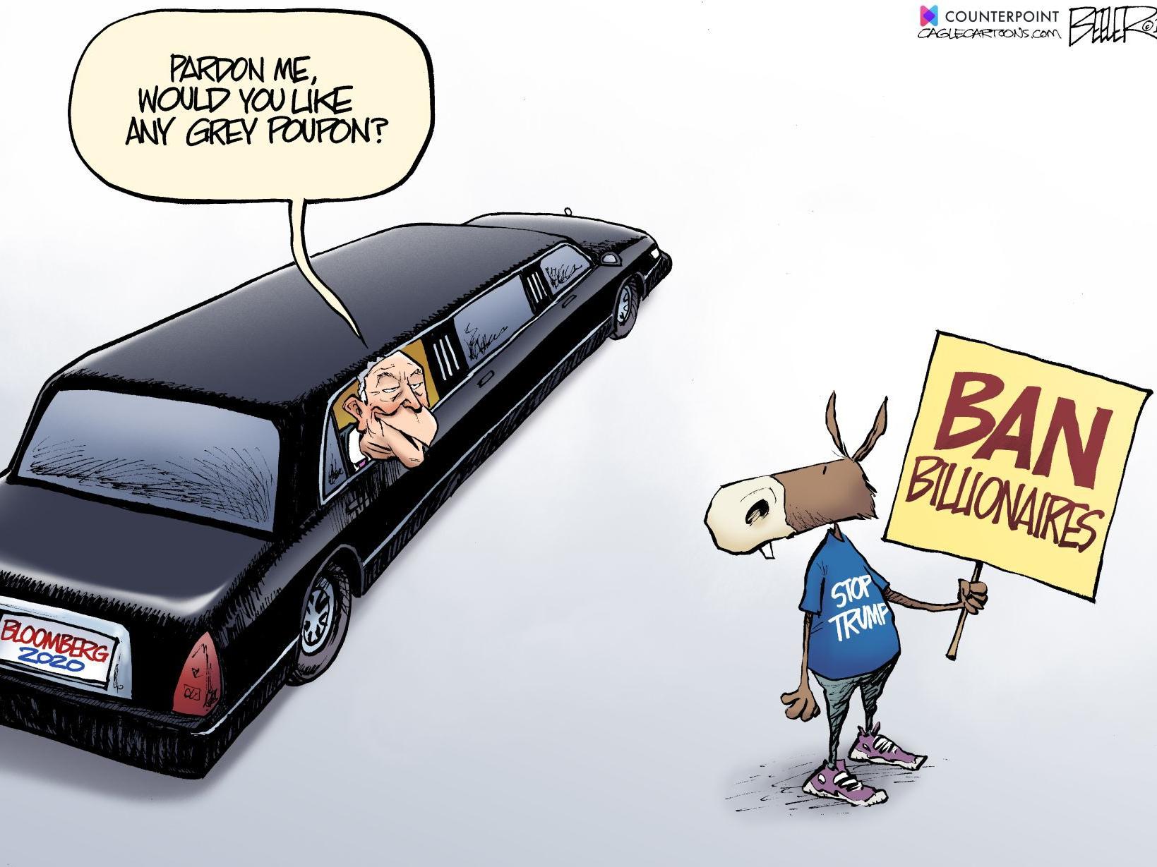 Michael Bloomberg Courts Democratic Voters In Nate Beeler S Latest Political Cartoon Opinion Cartoon Madison Com