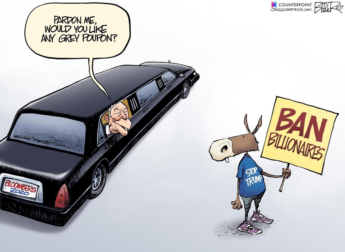 Michael Bloomberg Courts Democratic Voters In Nate Beeler S Latest Political Cartoon Opinion Cartoon Madison Com