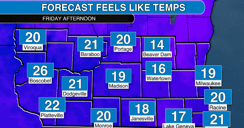 Cold, but dry Friday in southern Wisconsin. What's in store for the ...