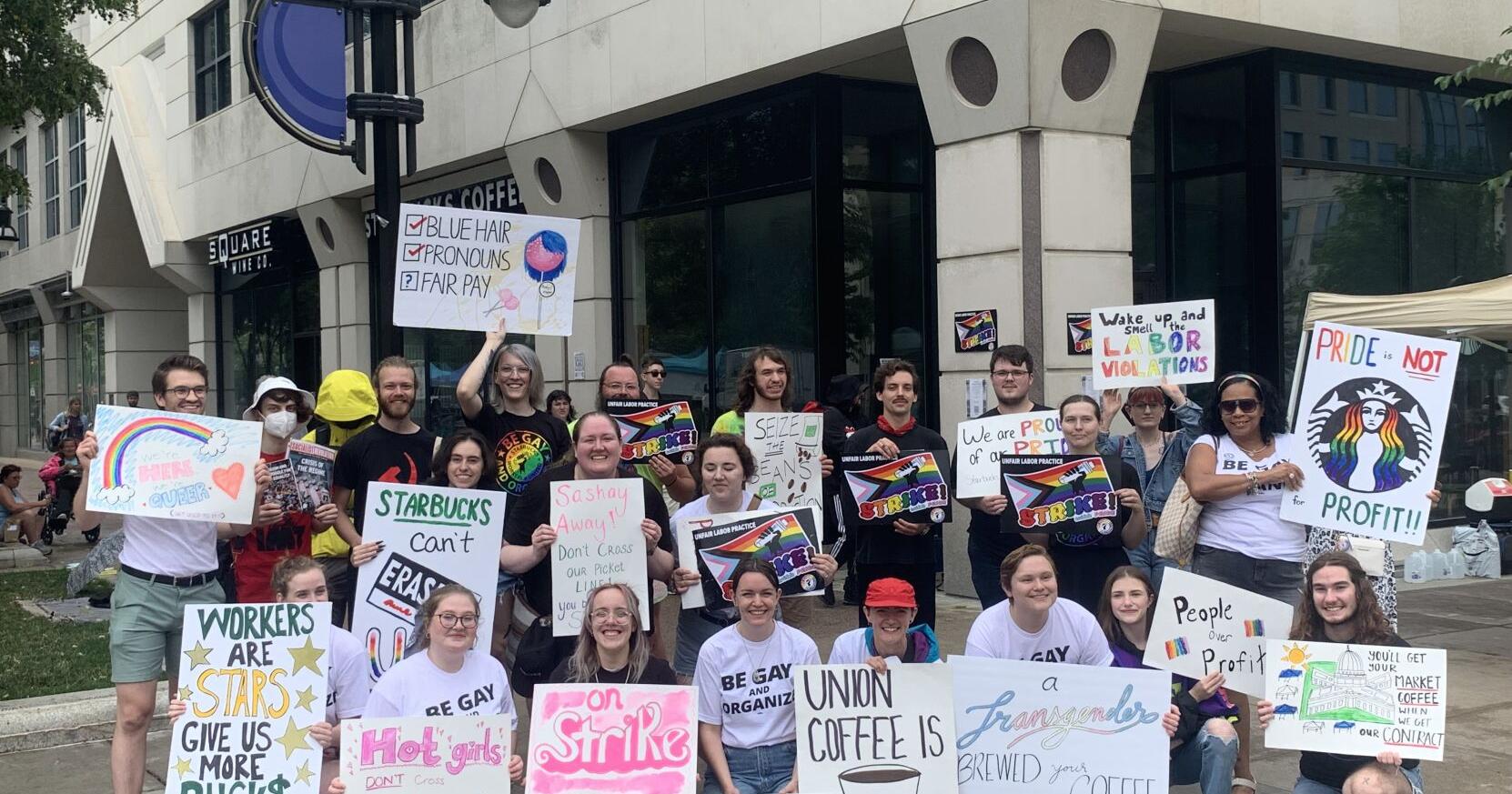 Madison Starbucks employees join national 'Strike with Pride' action with Downtown rally - Vimarsana News