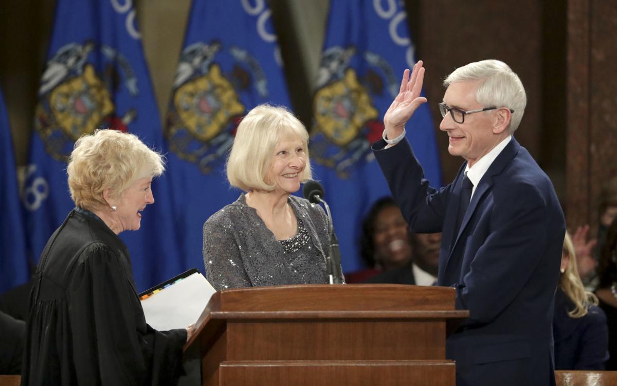 With call to transcend party, Tony Evers takes oath to become Wisconsin ...