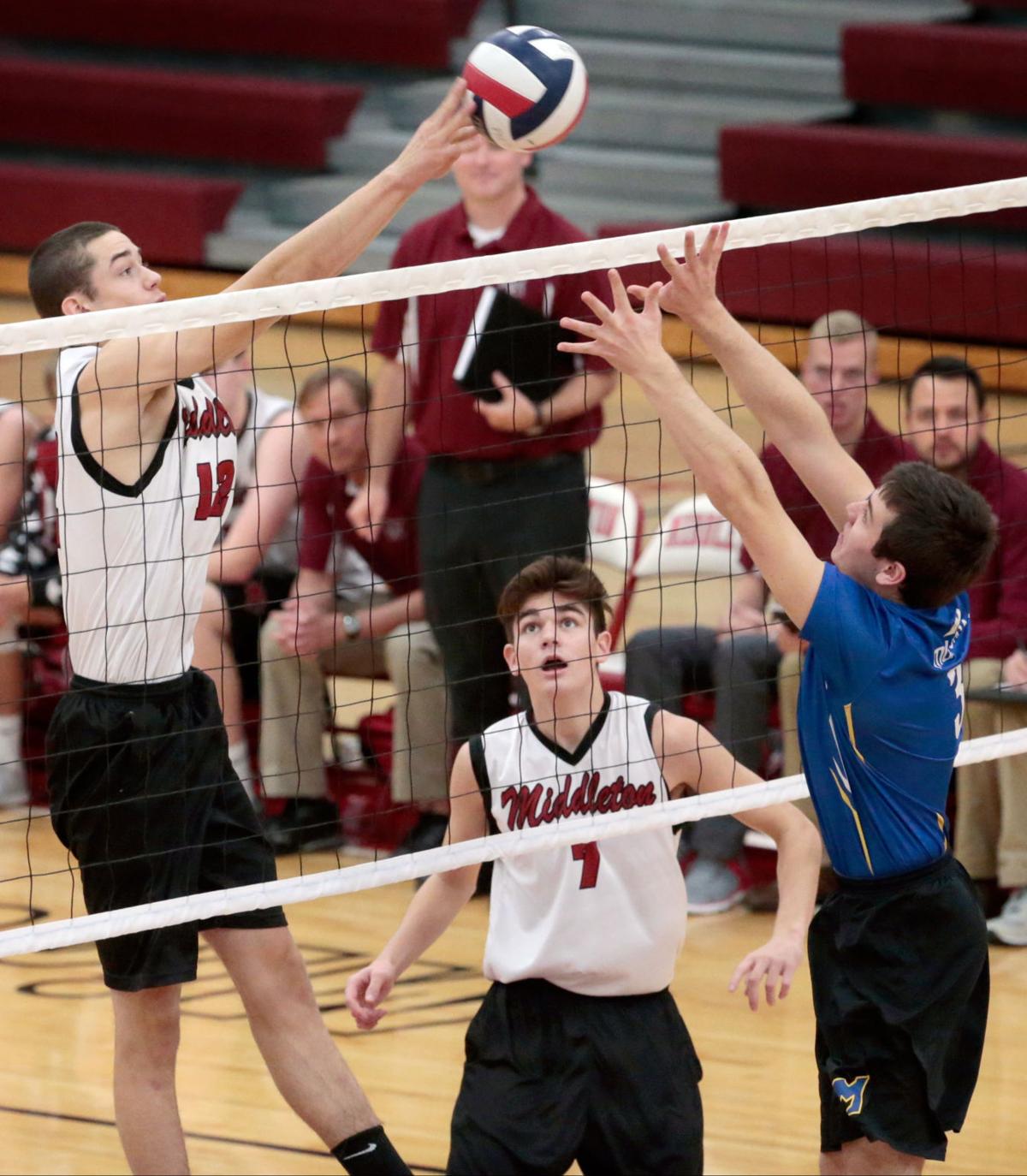 WIAA boys volleyball Brian Vergenz steps up to help Middleton earn