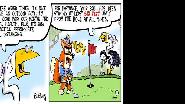 Mendota Marsh Social Distance Golf Opinion Cartoon Madison Com