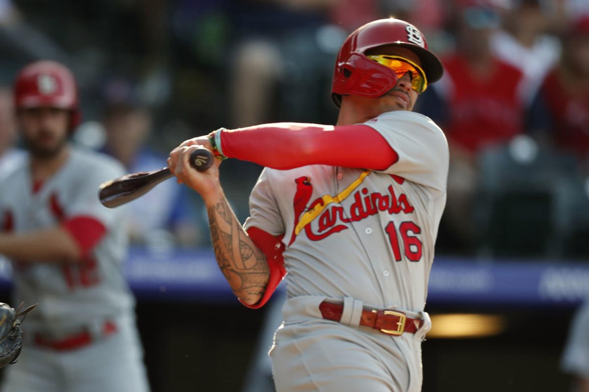Kolten Wong bats with Cardinals, AP photo