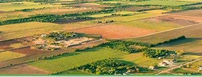 Aerial photo of farmland, generic file photo