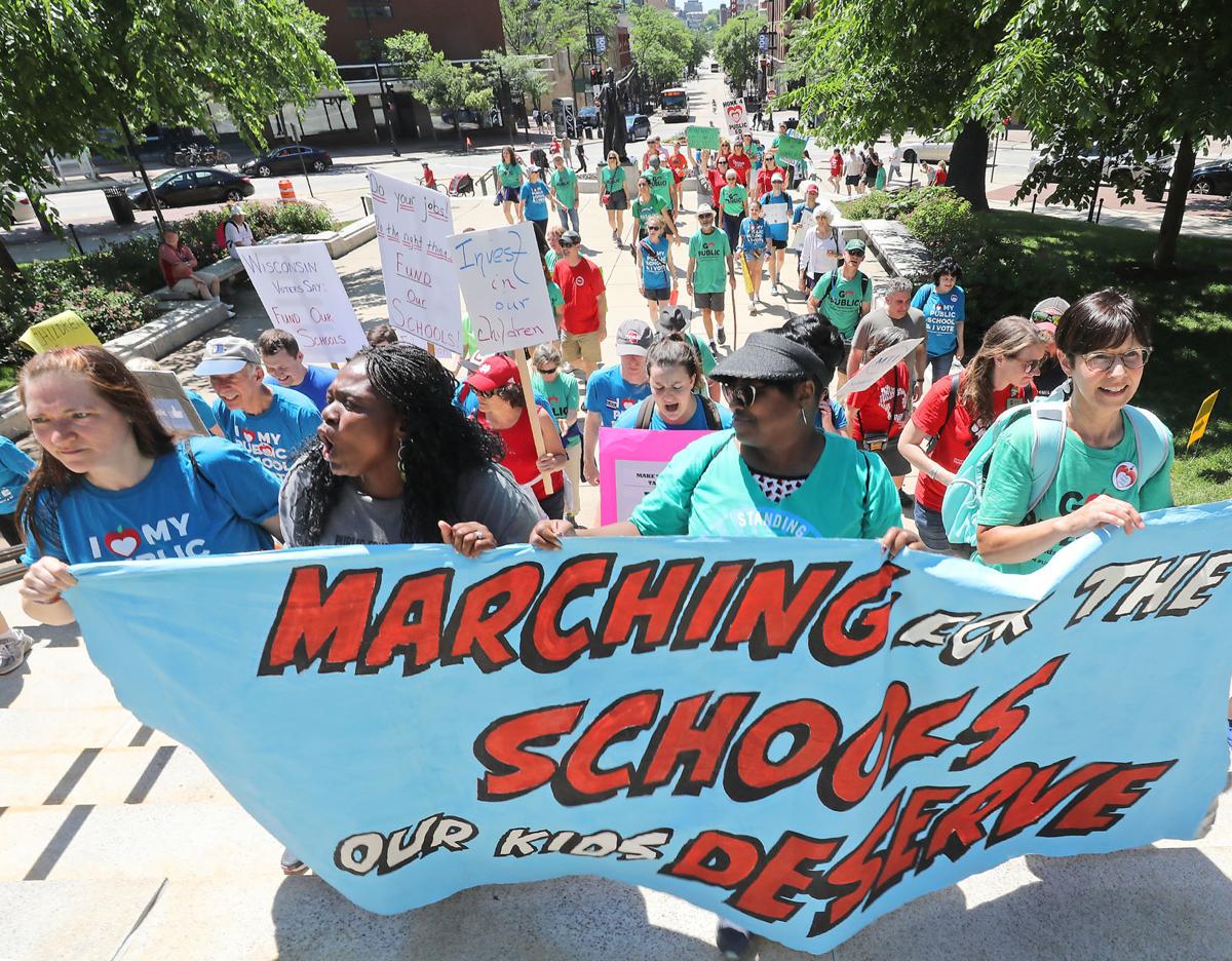 Educators rally for more funding in state budget