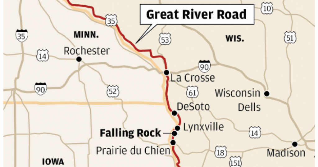 Great River Road map