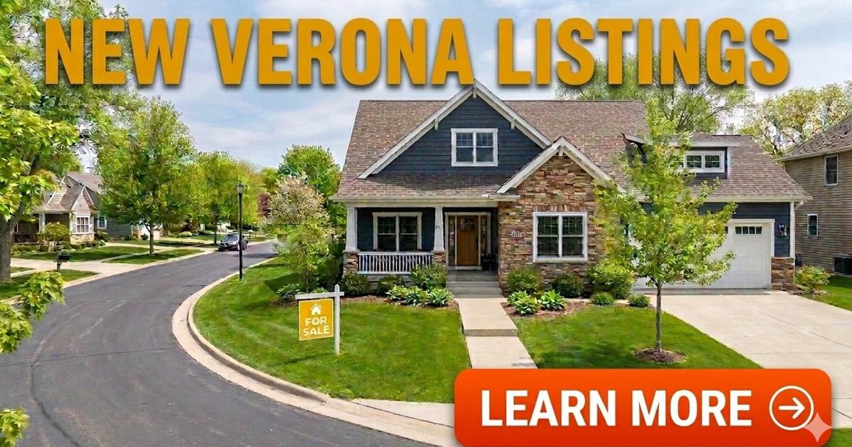 Newly Listed Homes in Verona, WI — Updated Jun. 10, 2026