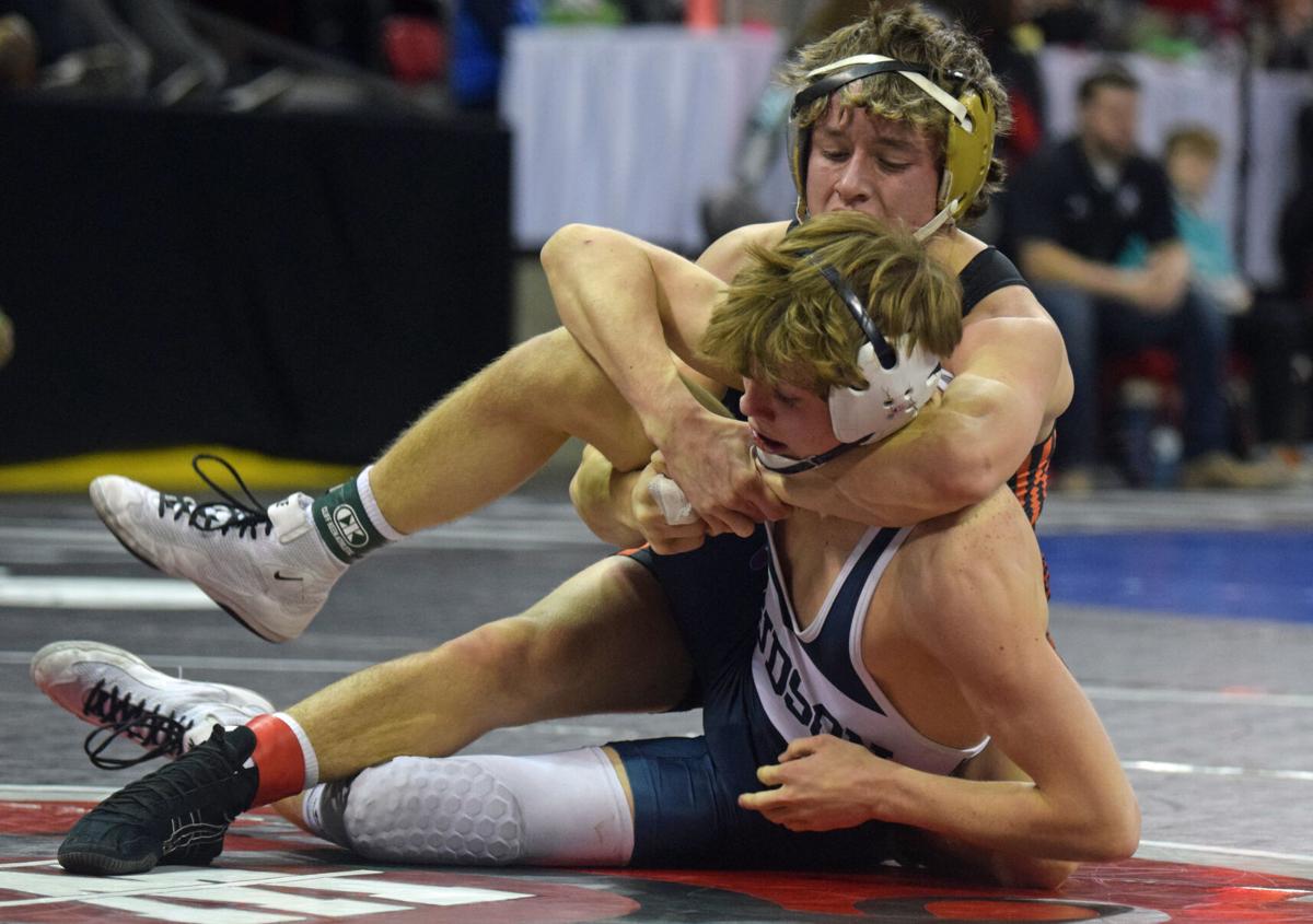 The scene from the third day of the WIAA individual state wrestling