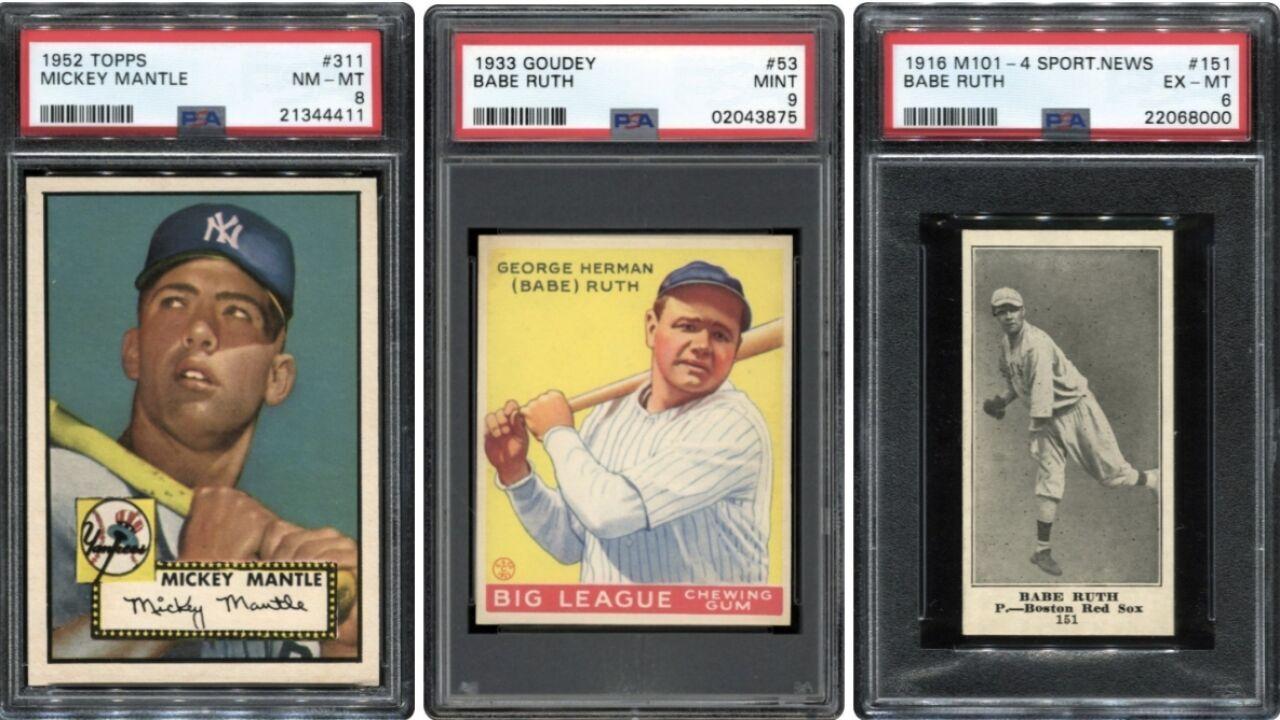 Mickey Mantle may surpass Babe Ruth for most expensive baseball