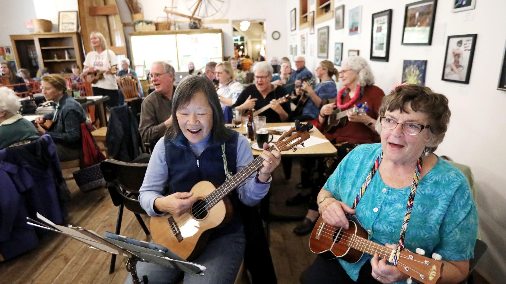 All Together Now Madison Area Ukulele Players Find Community Harmony In Large Singalongs Local News Madison Com All Together Now Madison Area Ukulele Players Find Community Harmony In Large Singalongs Local News Madison Com