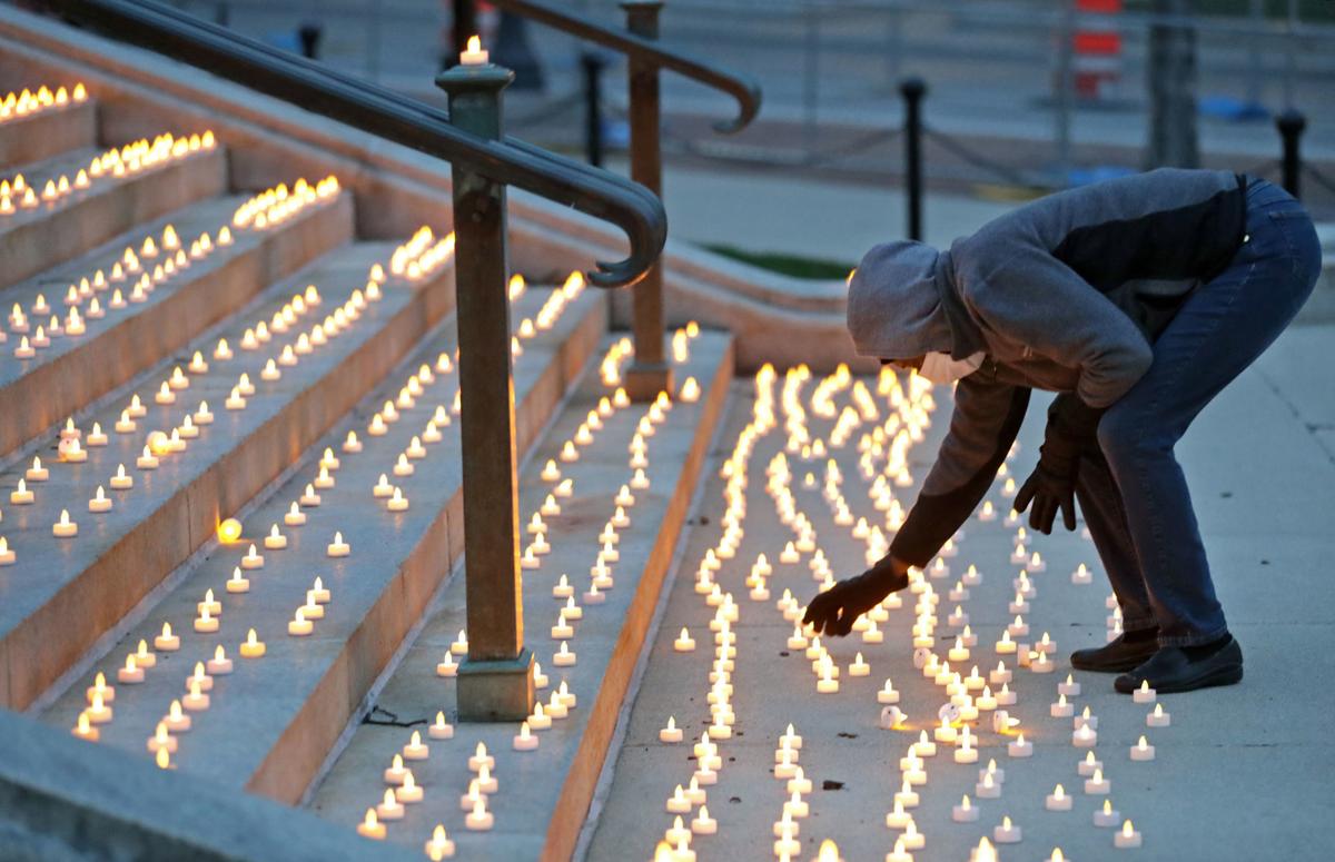 COVID-19 candle installation