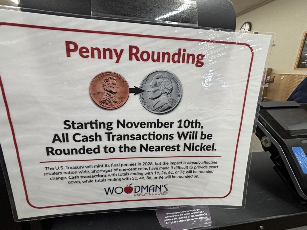 Woodman’s, Kroger no longer giving pennies as change