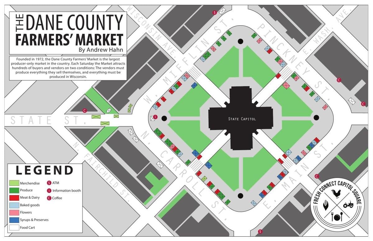 MAP Your guide to the Dane County Farmers' Market