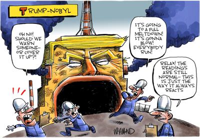 Trump's nuclear reaction is normal, in Dave Whamond's latest political cartoon | Opinion ...