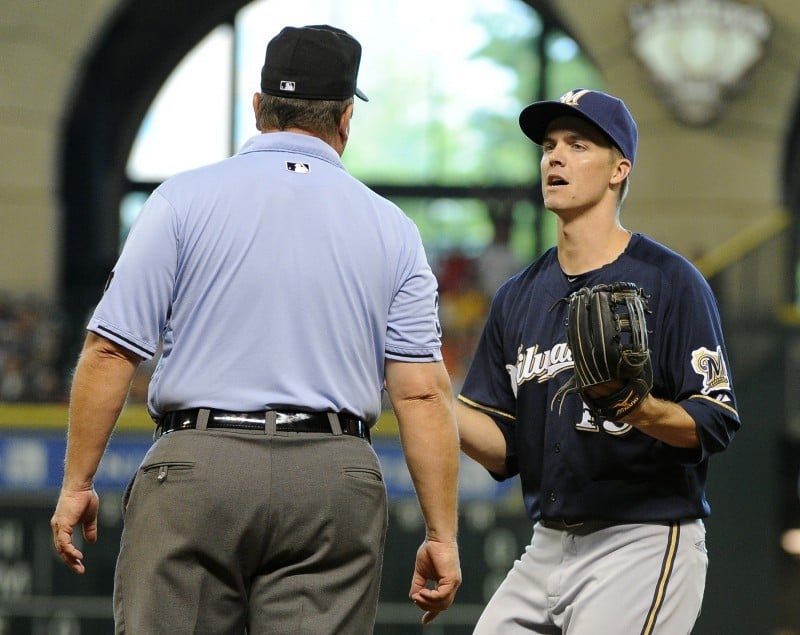 Zack Greinke reads high school announcements