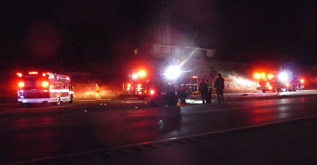 Driver ejected from vehicle in rollover crash; has serious injuries