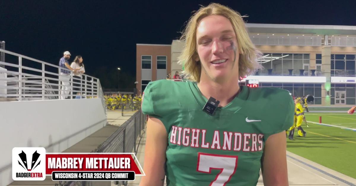 4-star 2024 Wisconsin football commit Mabrey Mettauer airs it out in homecoming win