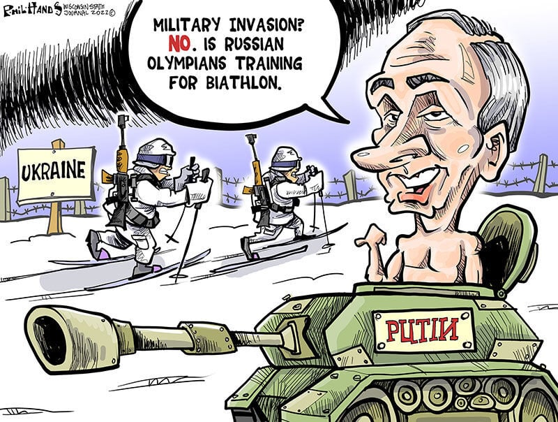 Hands on Wisconsin: Putin gets in the Olympic spirit | Opinion | Cartoon |  madison.com