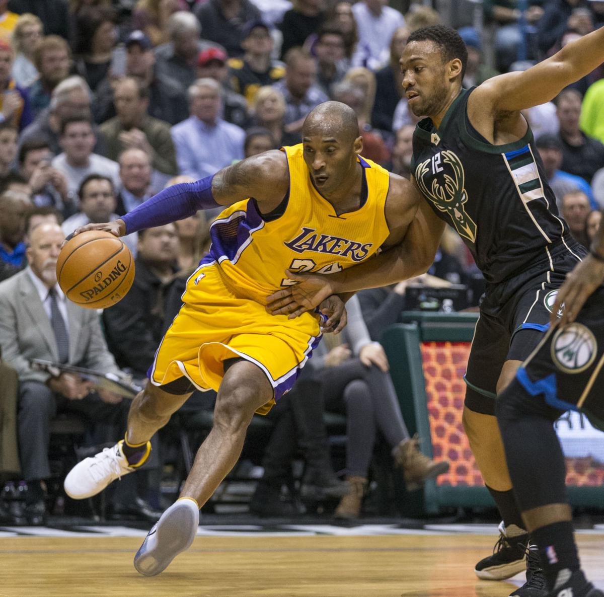 Bucks Giannis Antetokounmpo Steals Show In Kobe Bryant S Final Bradley Center Game Basketball Madison Com