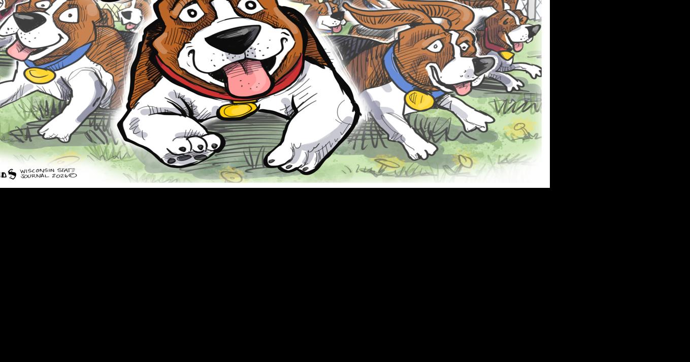 Ridglan Farm beagles are finally free in Phil Hands’ cartoon