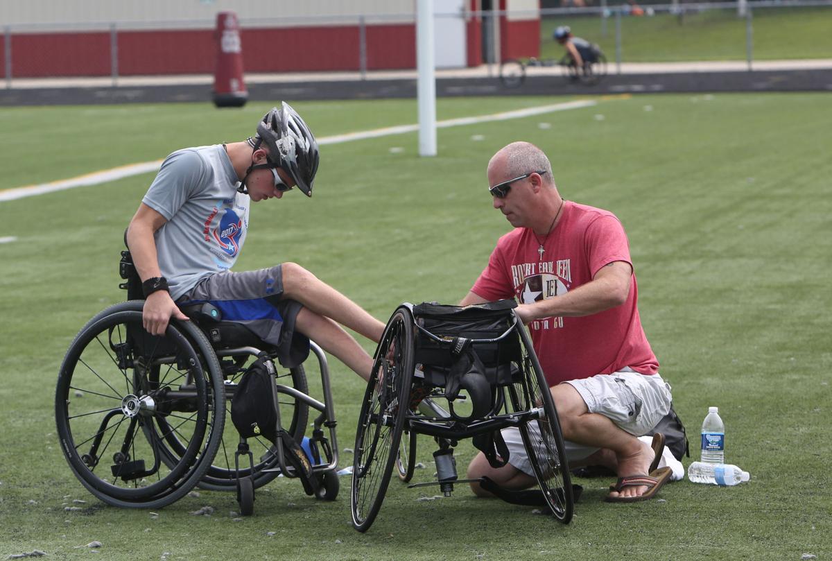 Photos: Athletes at track practice for the Adaptive Sports USA Junior ...