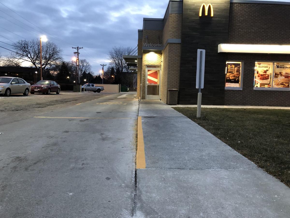 Sos After Man Takes Tumble Mcdonald S Makes Parking Lot Walkways Easier To See Just Ask Us Madison Com
