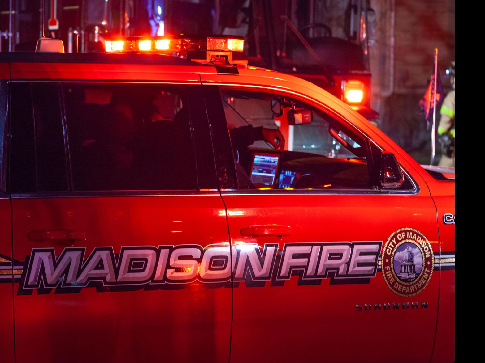 Madison firefighters stop spread of fire in light in Barnes & Noble sign at  East Towne Mall