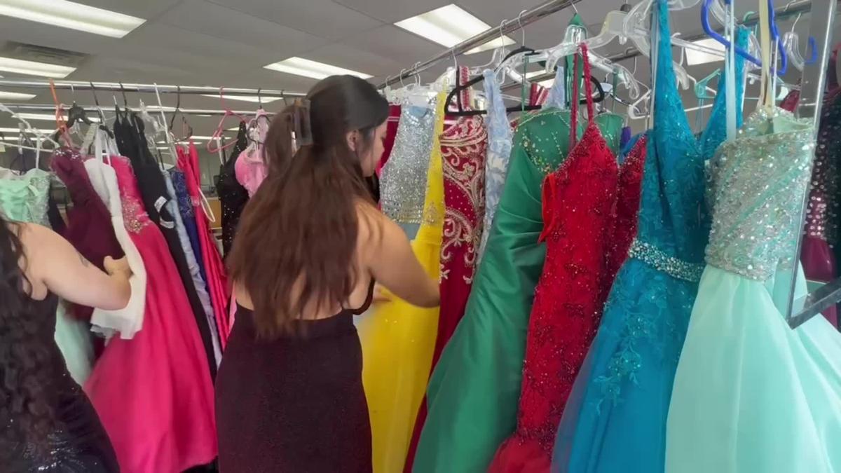 A sneak peek at the Sunshine Supper prom dress pop-up