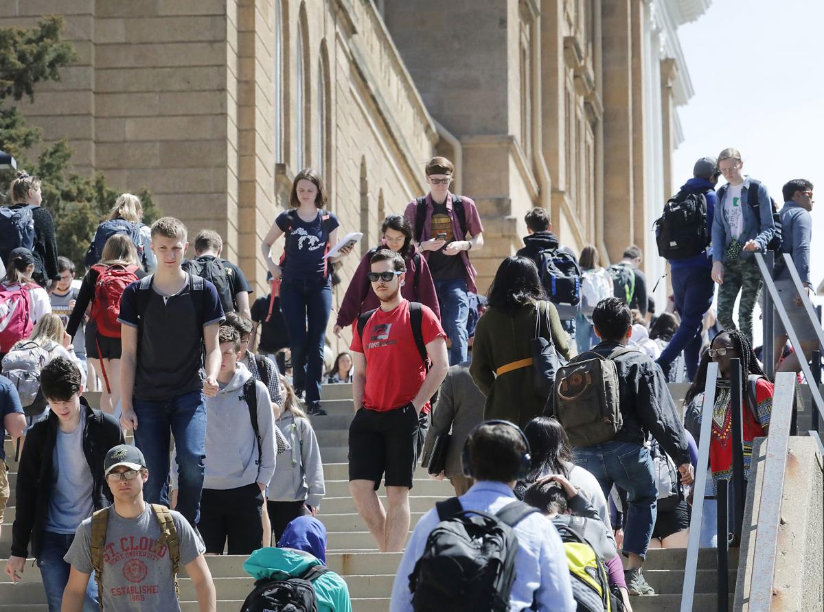 Students on UW-Madison campus