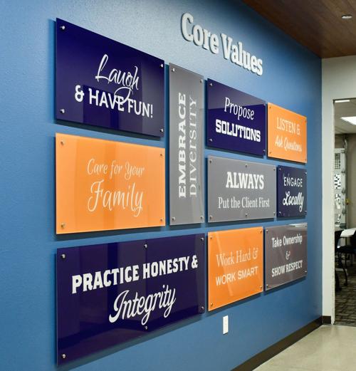 AE business Solutions display