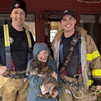 Madison Castle Rescuers Madison firefighters save pooch trapped under porch