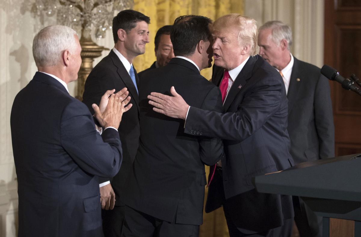 Donald Trump embraces Gov. Scott Walker