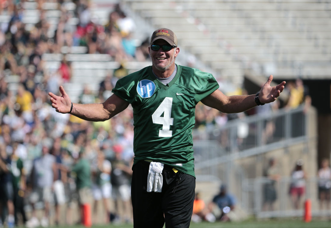 Brett Favre flag football game at Camp Randall Stadium