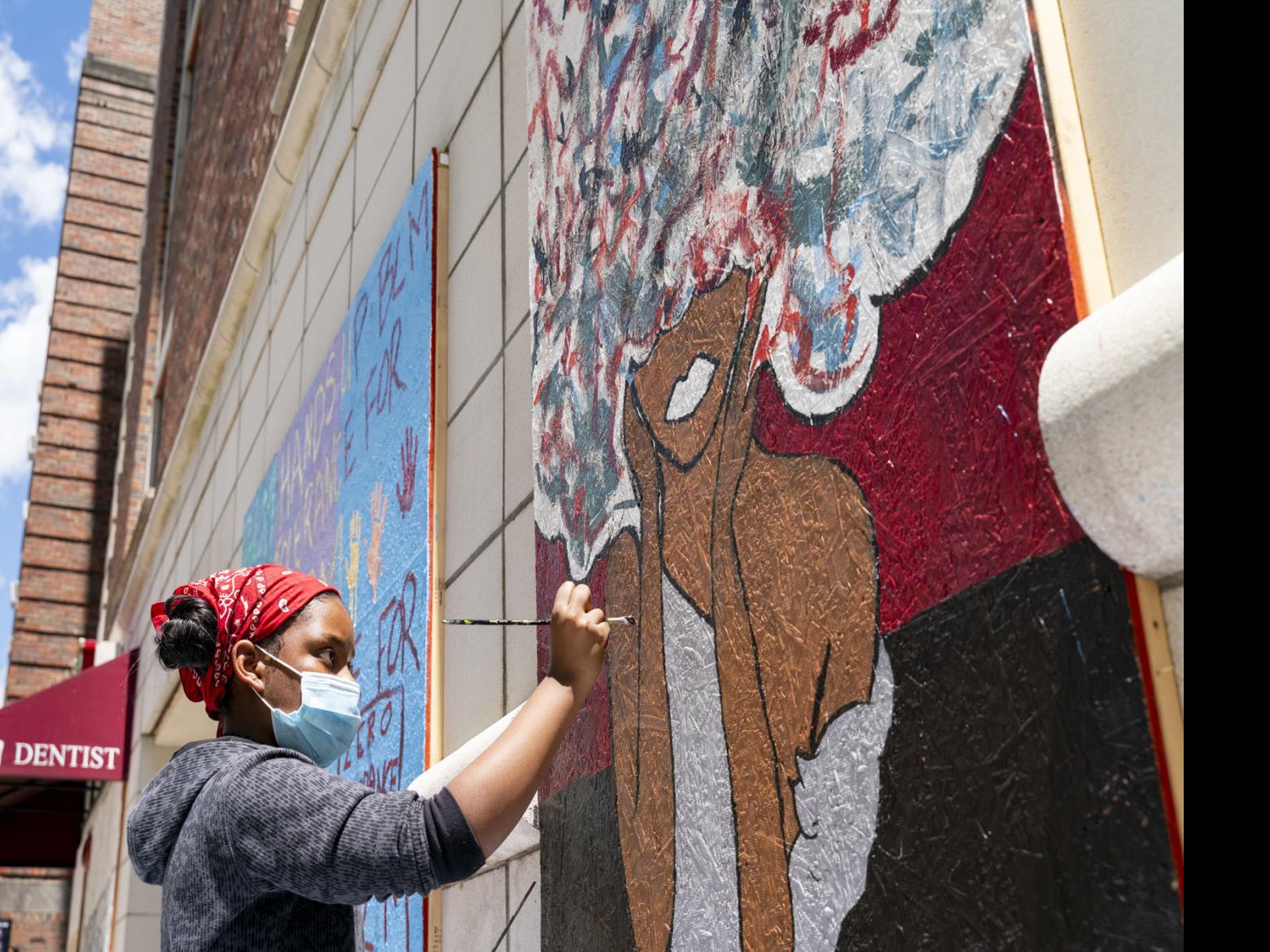 Painting Murals Gives Students Empowering Role In Protest Movement