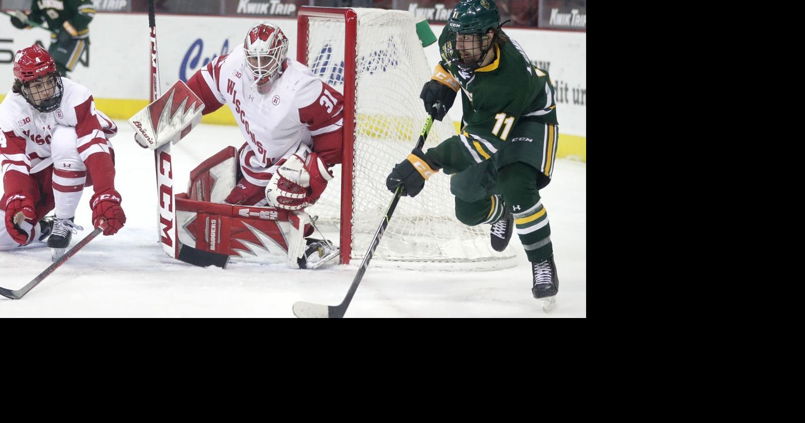 Wisconsin goalie Cameron Rowe enters transfer portal after team adds at ...