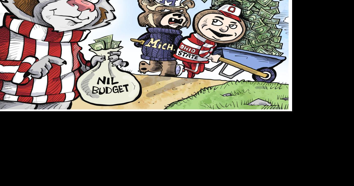 | Opinion Advocates for ideas and draws conclusions based on the interpretation of facts and data. Bucky can't compete with big-money teams in Phil Hands' cartoon Aug 26, 2026 11 mins ago