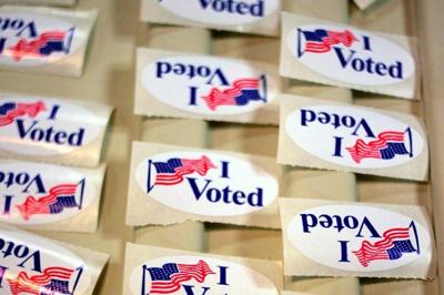 "I Voted" stickers file photo