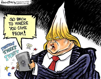 Hands On Wisconsin Trump S Tweets Are Indisputably Racist