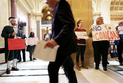 Constitutional convention protesters