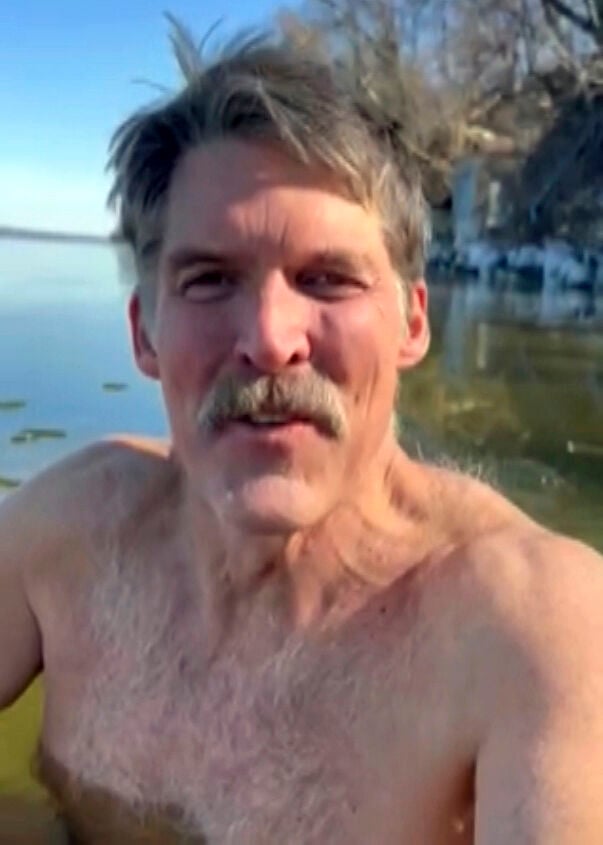 Eric Hovde Jumps In A Lake To Show He's A Tough Wisconsinite