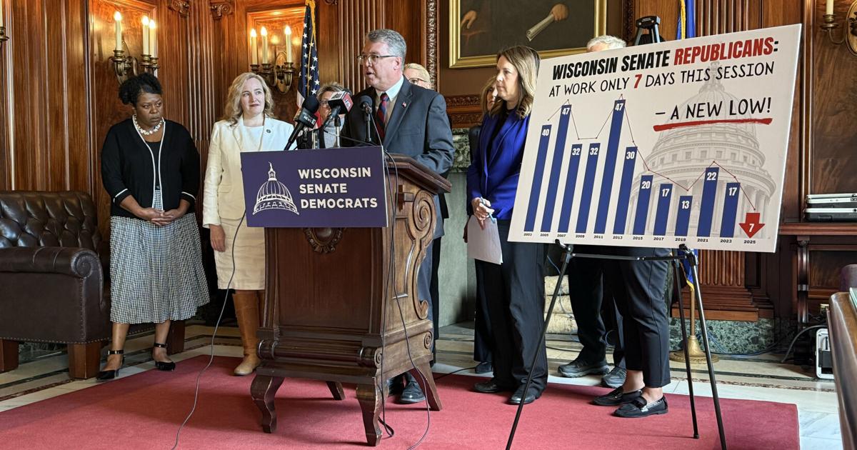 Alice Clausing Wisconsin Senate on pace to meet fewest times in 2 decades